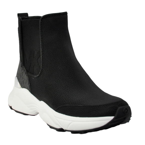 Michael Kors Katrina Leather Bootie Boot Sneaker Black All Sizes $229 Nib - Picture 1 of 7